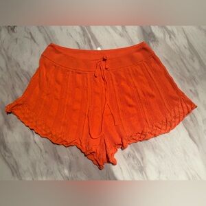 Free People Life’s a Breeze Shorts- Coral- Size Medium